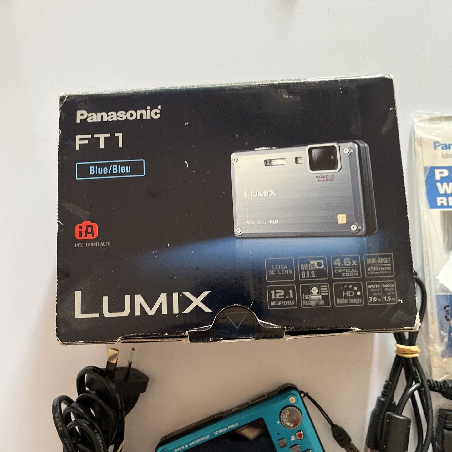 Panasonic Lumix DMC-FT1 12.1 MP Digital Camera Shock & Waterproof Blue