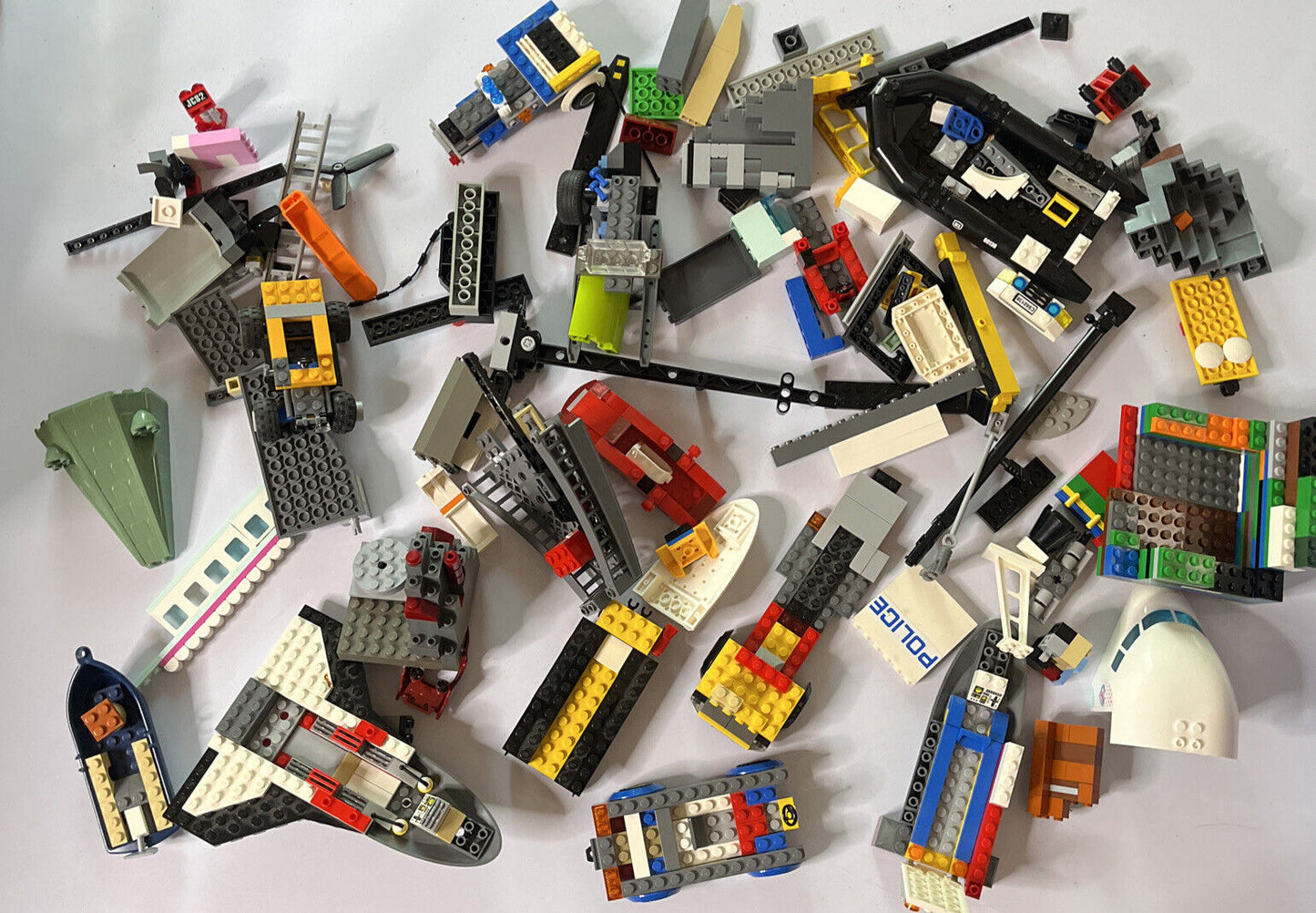 Genuine Official Lego 1.145kg Boat Vehicle Cars Plane Boat Police Parts Bricks