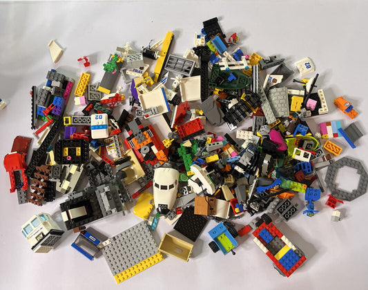 Genuine Official Lego 1.6kg Bulk Lot Bundle Cars Plane Police City Parts Bricks