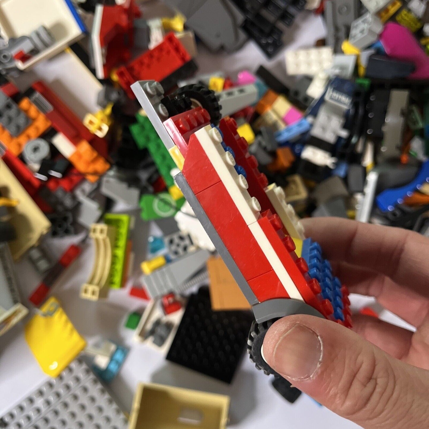 Genuine Official Lego 1.6kg Bulk Lot Bundle Cars Plane Police City Parts Bricks