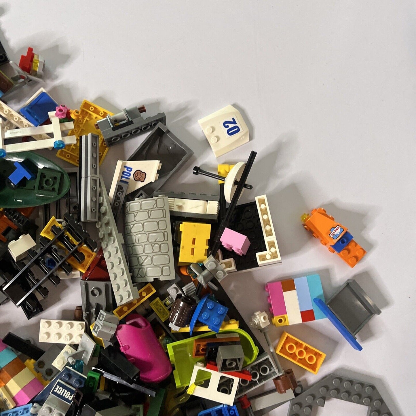 Genuine Official Lego 1.6kg Bulk Lot Bundle Cars Plane Police City Parts Bricks