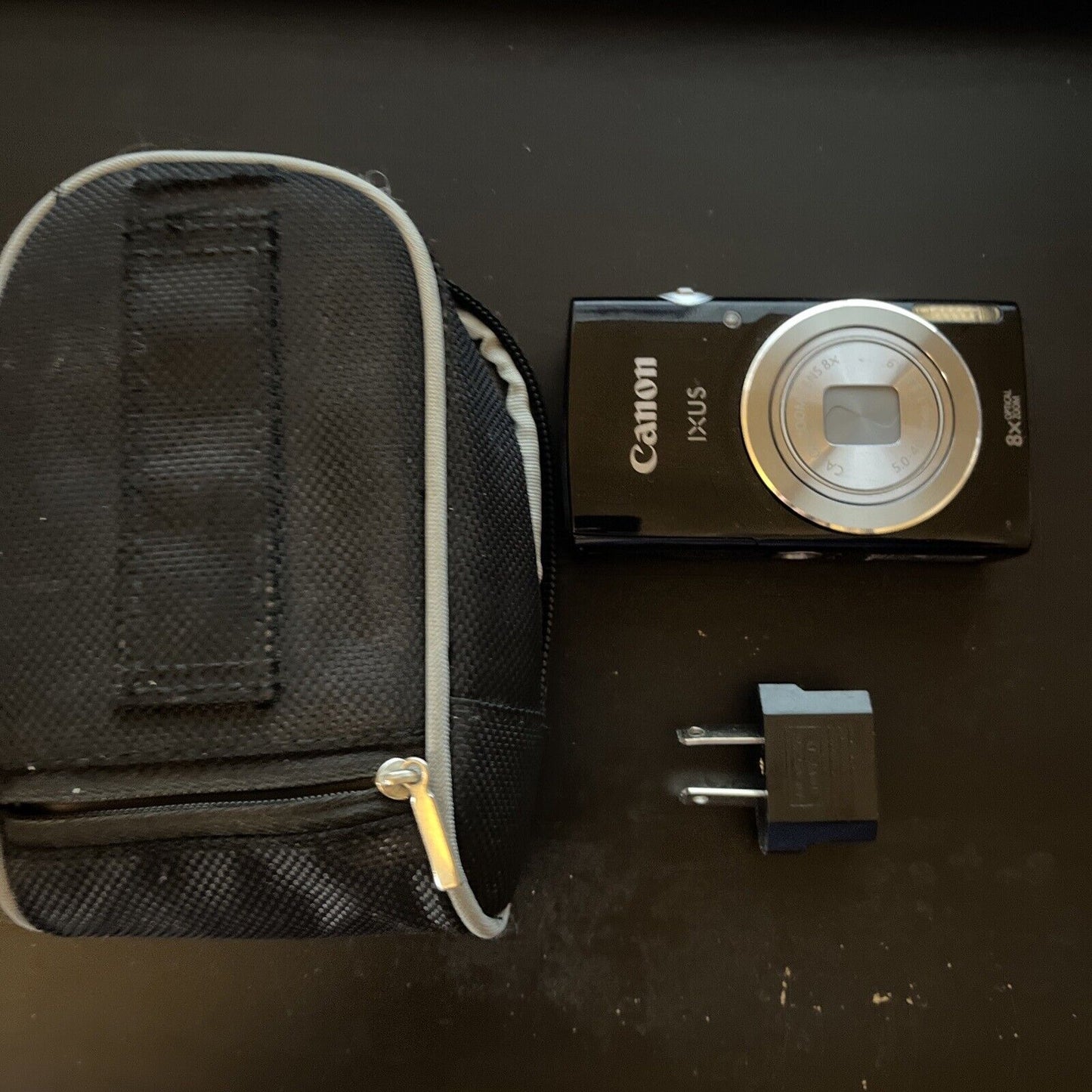 Canon IXUS 145 Compact Digital Camera 16.0 Megapixels 8x Optical Black With Case