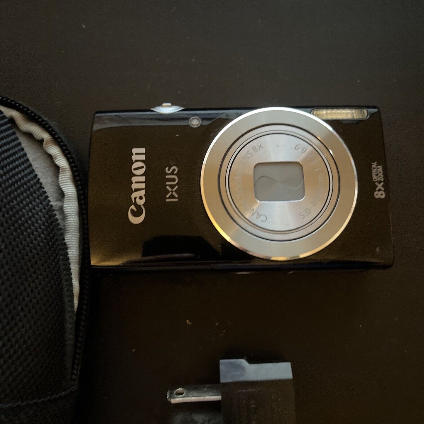 Canon IXUS 145 Compact Digital Camera 16.0 Megapixels 8x Optical Black With Case