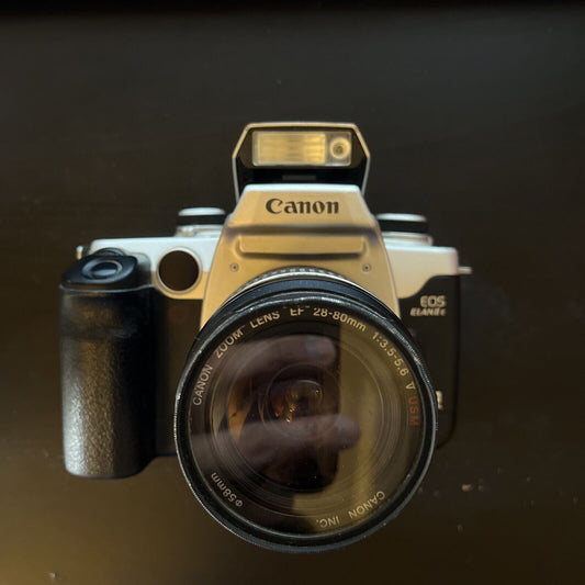 Canon EOS ELAN II E SLR Film Camera With Zoom Lens EF 28-80mm
