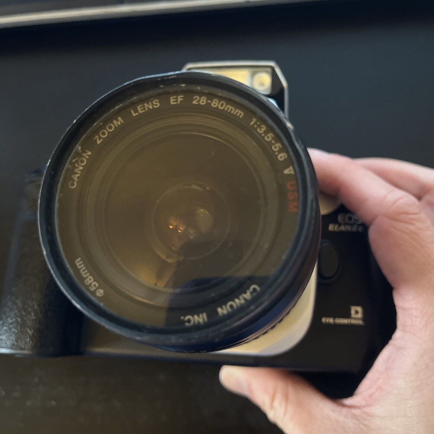 Canon EOS ELAN II E SLR Film Camera With Zoom Lens EF 28-80mm