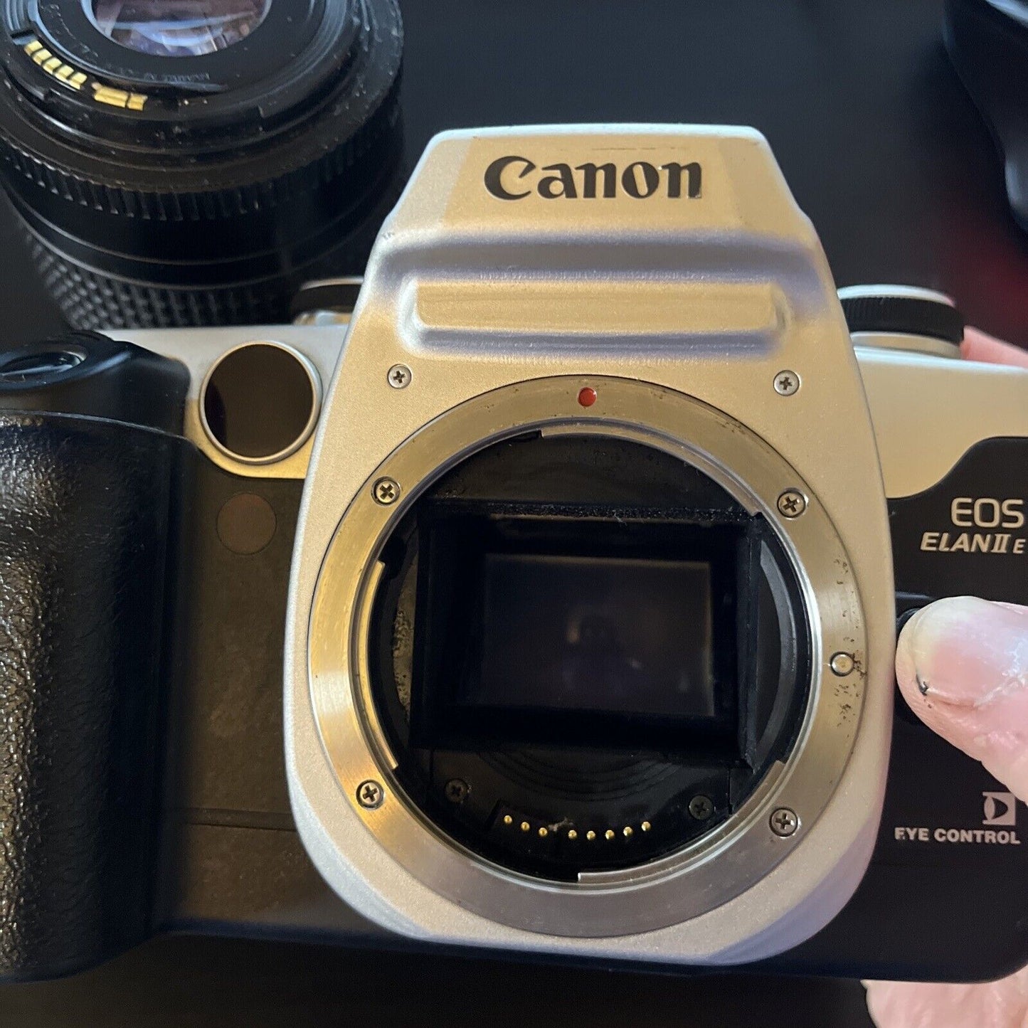 Canon EOS ELAN II E SLR Film Camera With Zoom Lens EF 28-80mm
