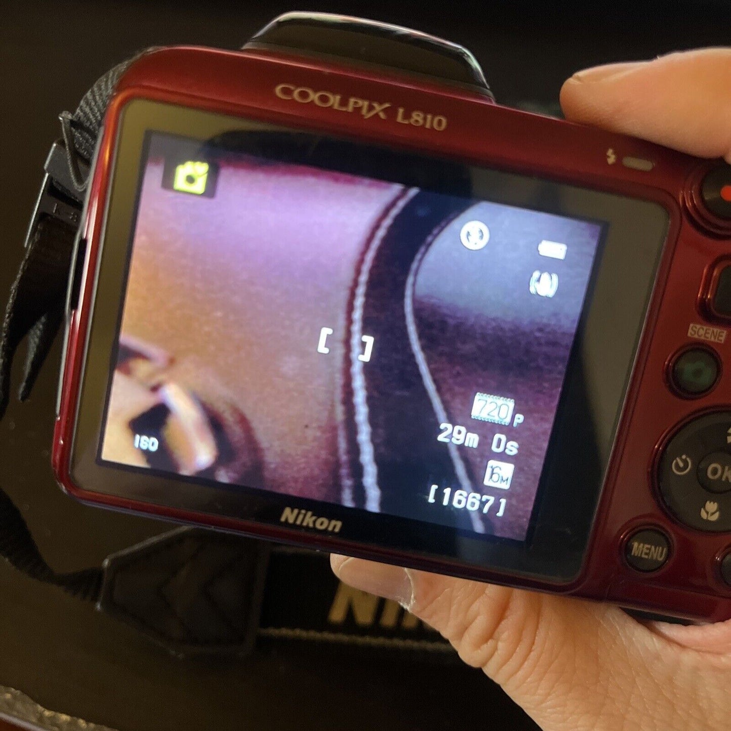 Nikon Coolpix L810 Digital Camera 16.1MP 26x Zoom Red