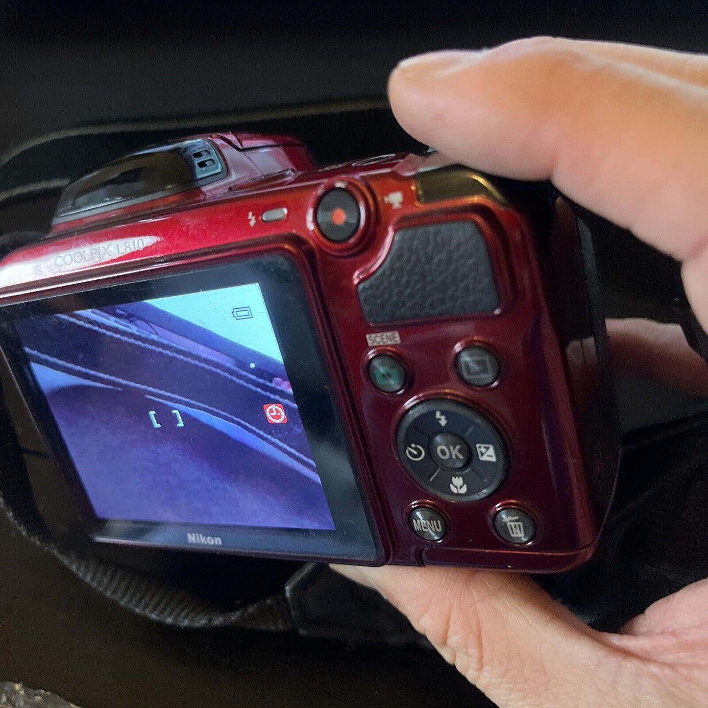 Nikon Coolpix L810 Digital Camera 16.1MP 26x Zoom Red