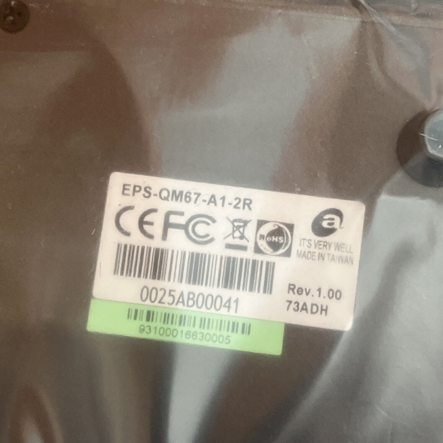 Avalue EPS-QM67 Fanless Intel Core i7 4GB RAM EPS-QM67-A1-2R Medical Panel PC