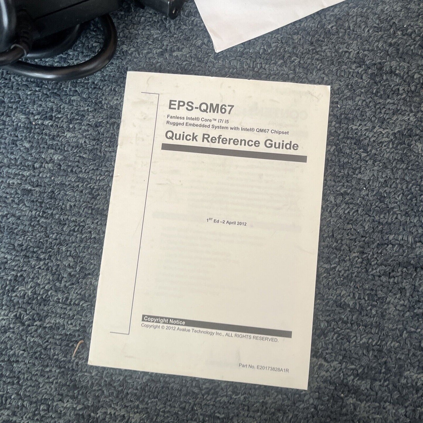 Avalue EPS-QM67 Fanless Intel Core i7 4GB RAM EPS-QM67-A1-2R Medical Panel PC