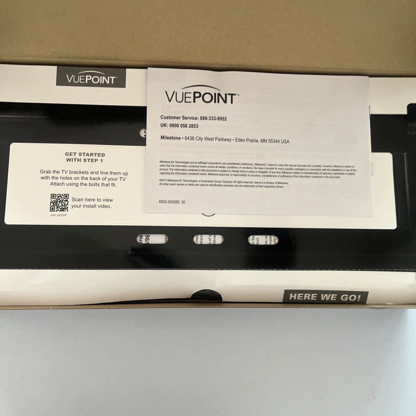 Vuepoint Tilting TV Wall Mount 32-47in 36.3kg Weight Capacity F35-B7