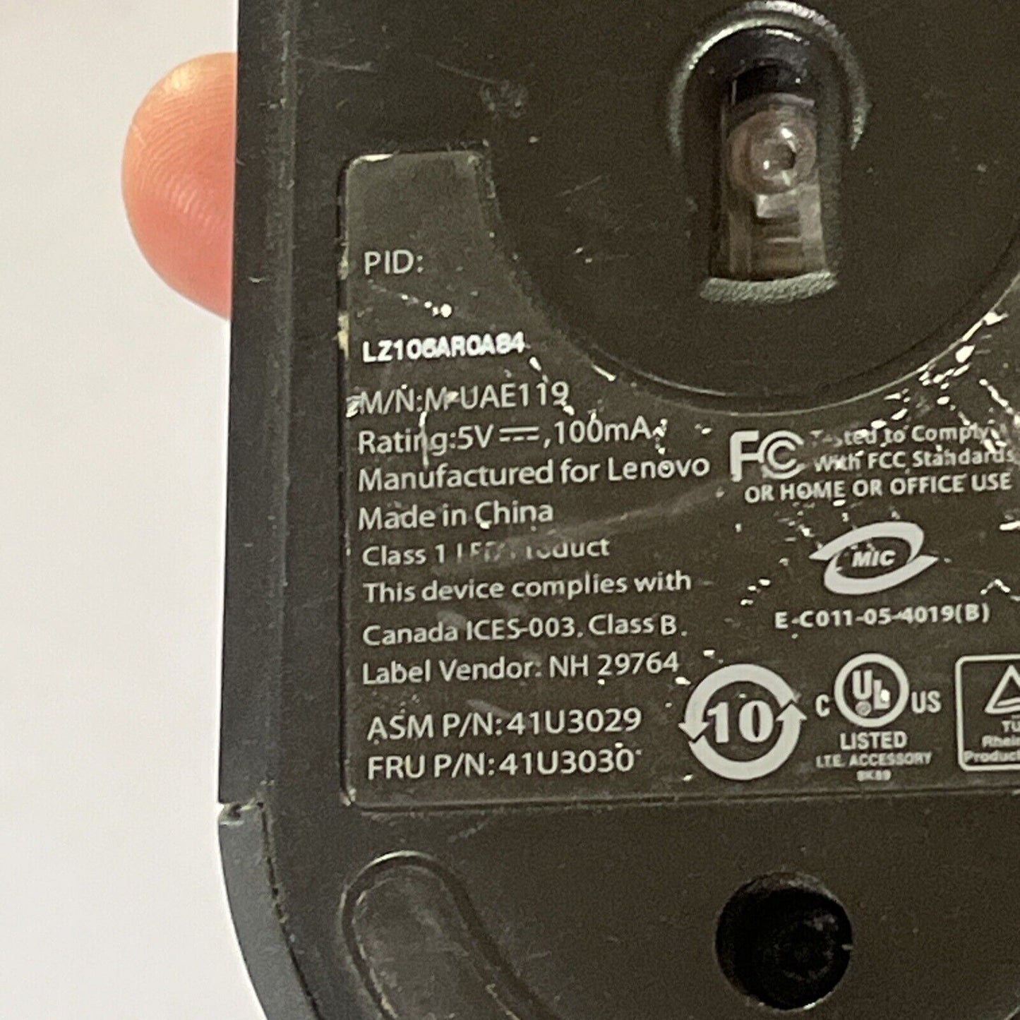 2x Lenovo USB Mouse UAE119 & SM-8823