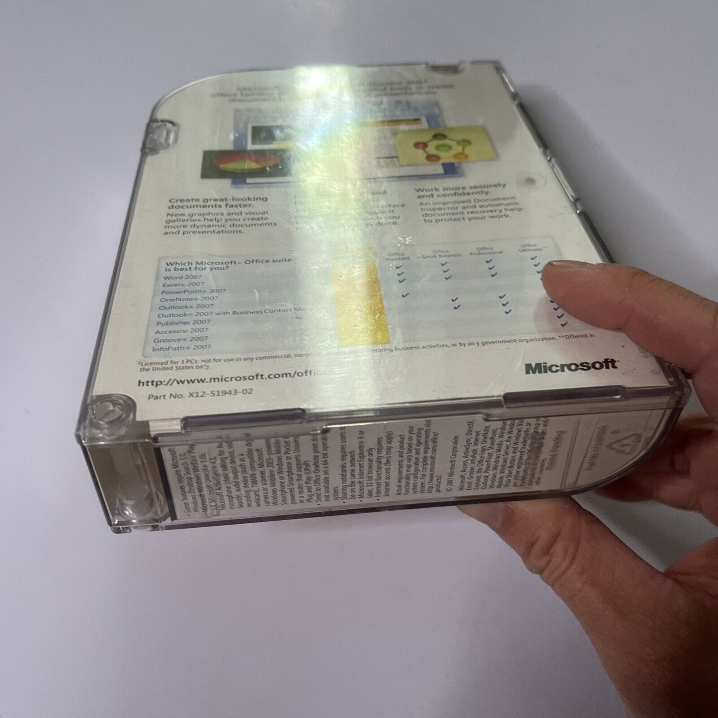 Microsoft Office 2007 Home and Student PC CDROM software