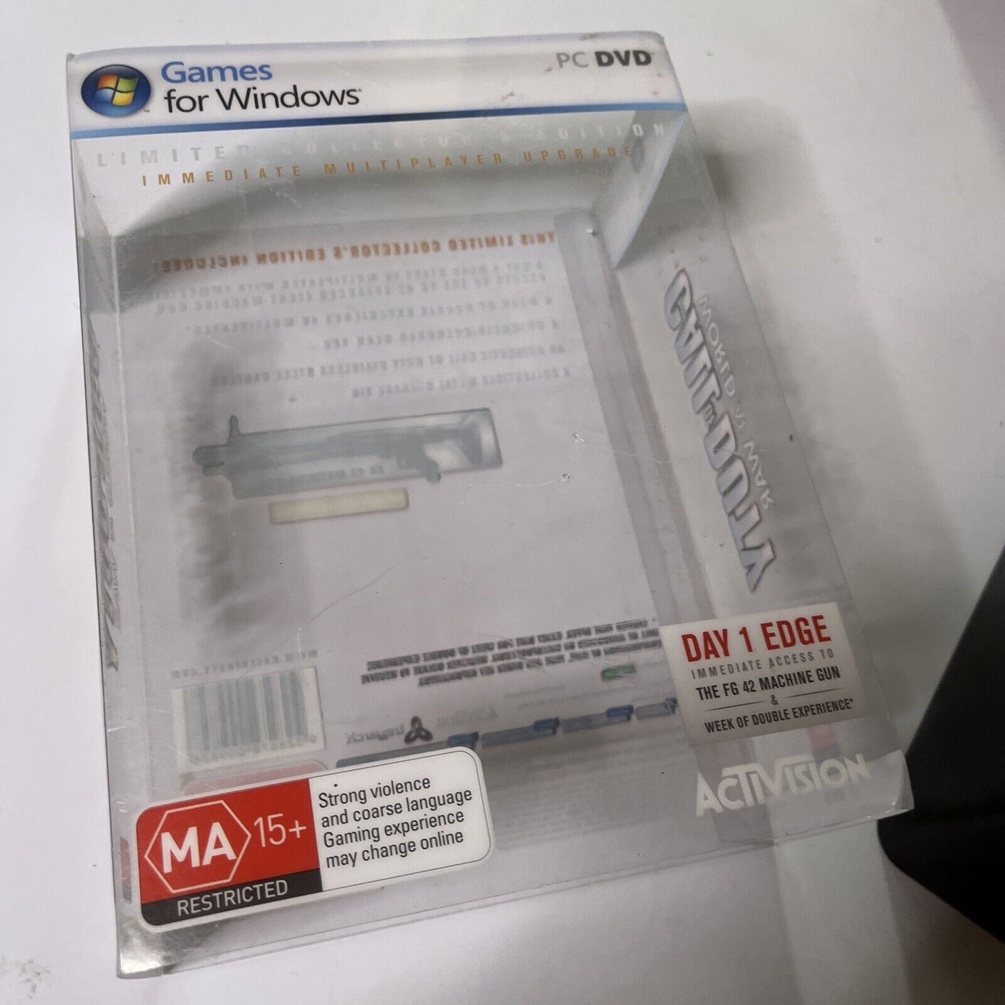 Call Of Duty World At War Tin Case & Steel Flask *No Game*