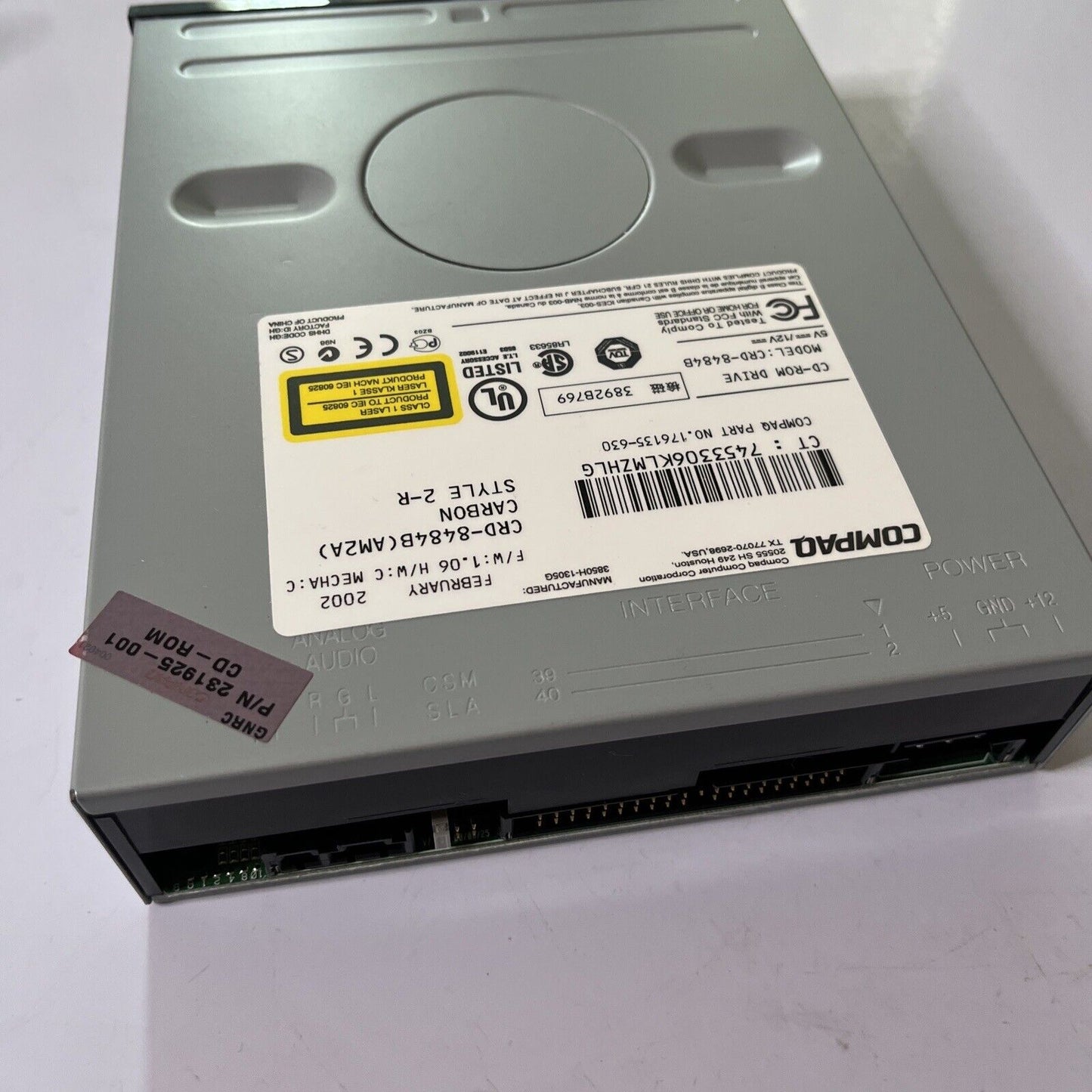 Compaq Internal CDROM Drive CRD-8484B