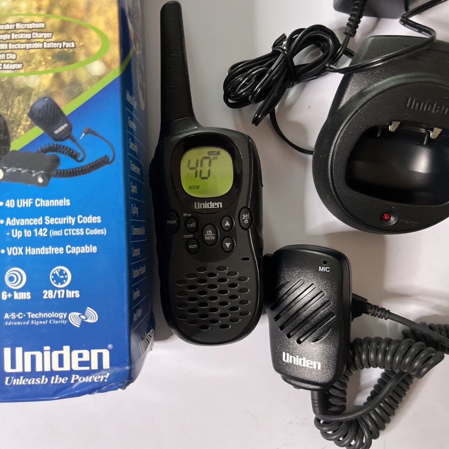 Uniden UH047SX UHF Radio Single Pack with Charger