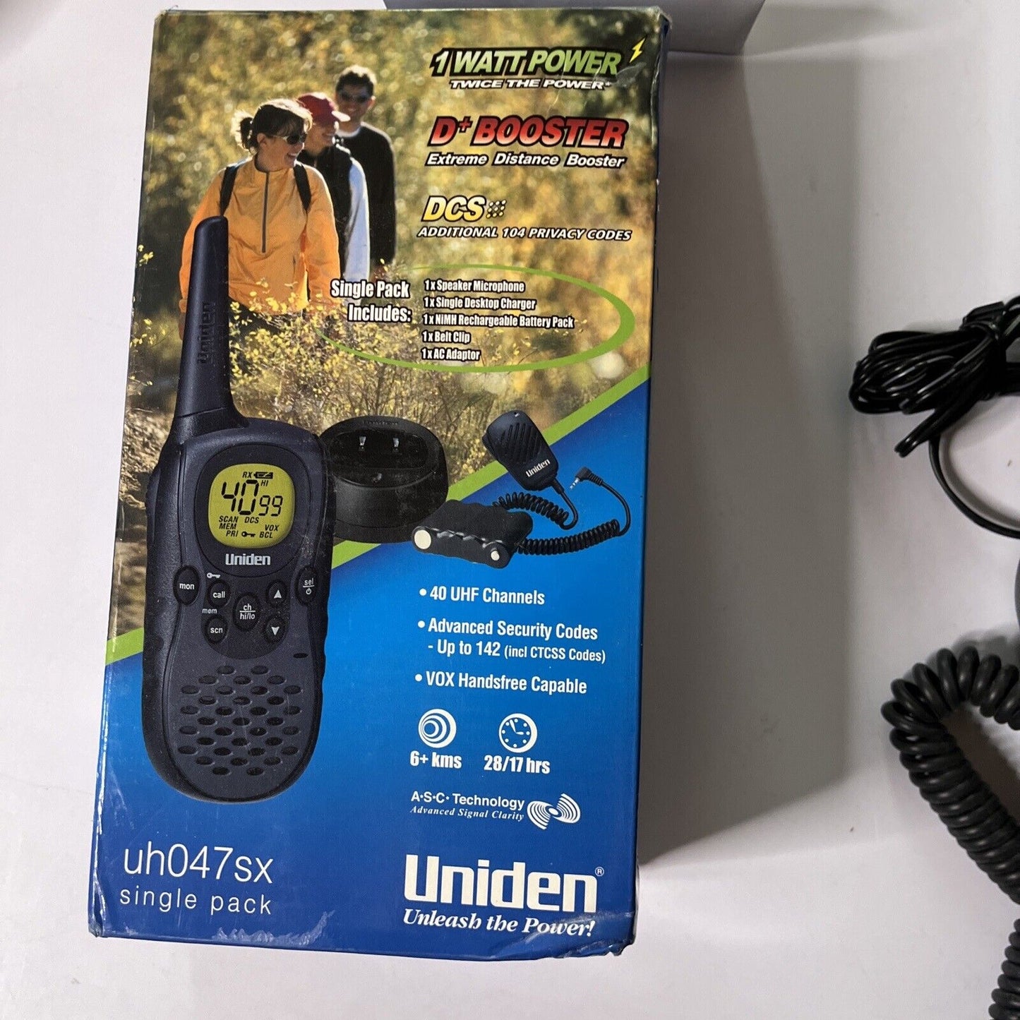 Uniden UH047SX UHF Radio Single Pack with Charger