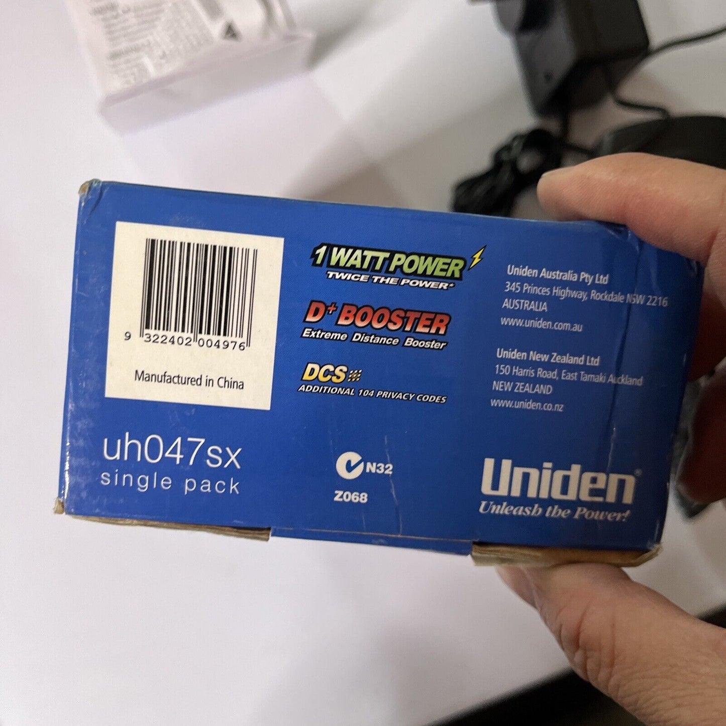 Uniden UH047SX UHF Radio Single Pack with Charger