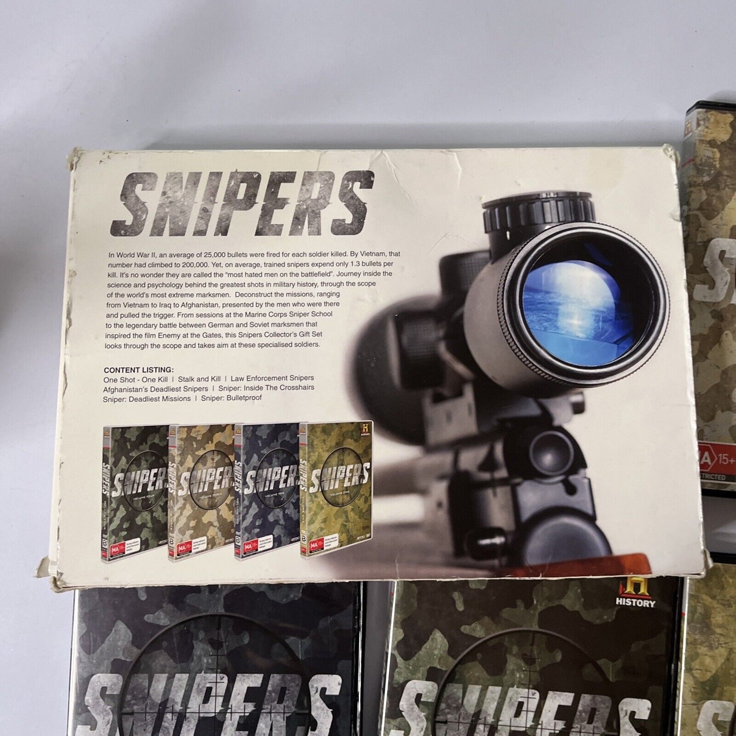 History Channel - Snipers - Collector's Edition (DVD, 2011, 4-Disc) Region 4