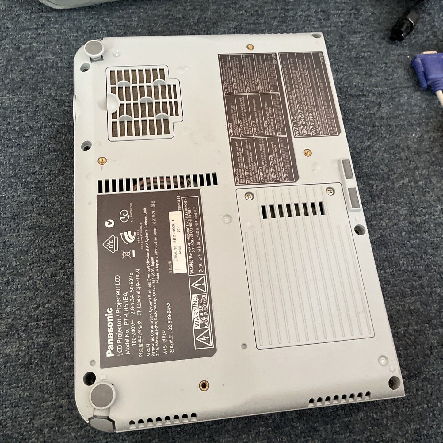 Panasonic LCD Projector PT-LB51EA - 92hour Lamp