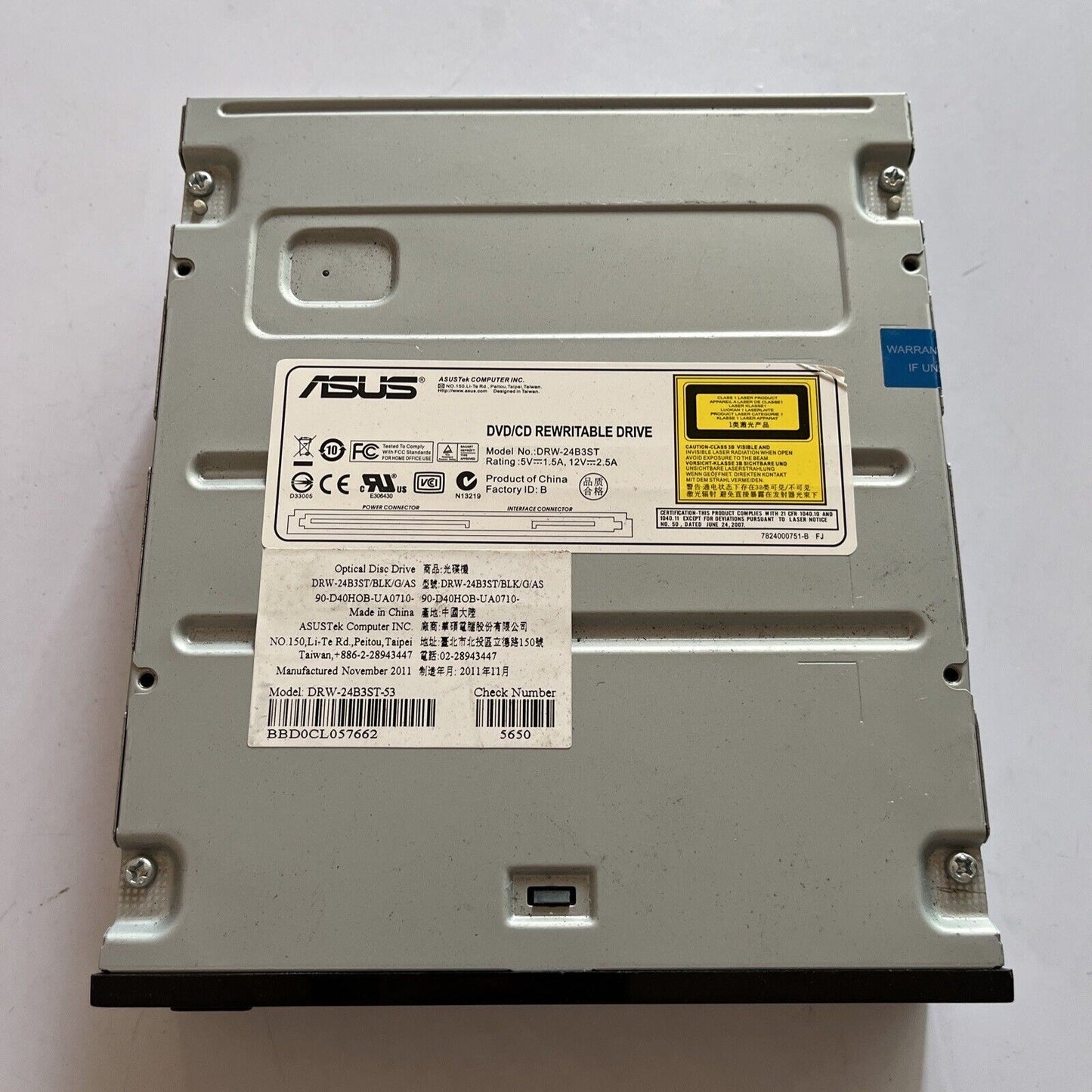 ASUS Internal DVD/CD Rewritable Drive DRW-24B3ST