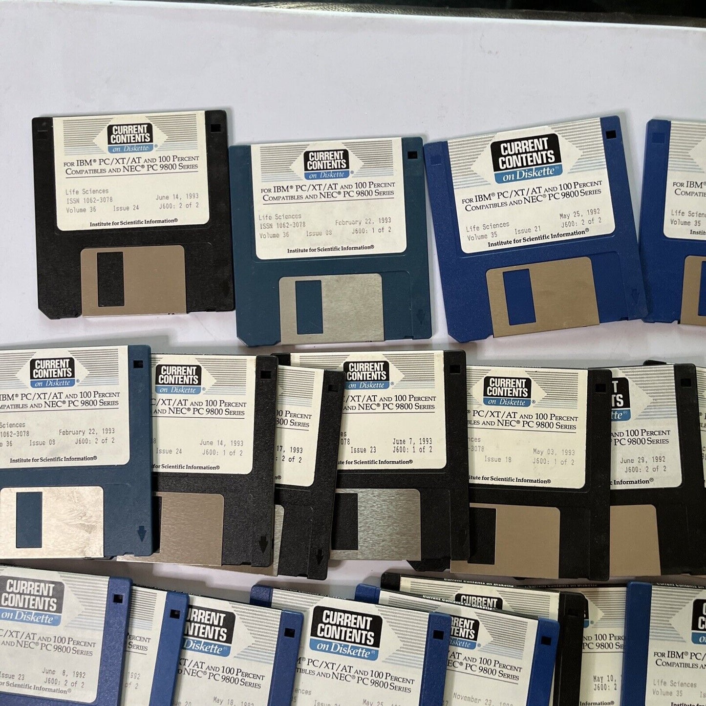 Current Contents On Diskettes - Life Sciences PC 26x 3.5" Floppy Disk 1992