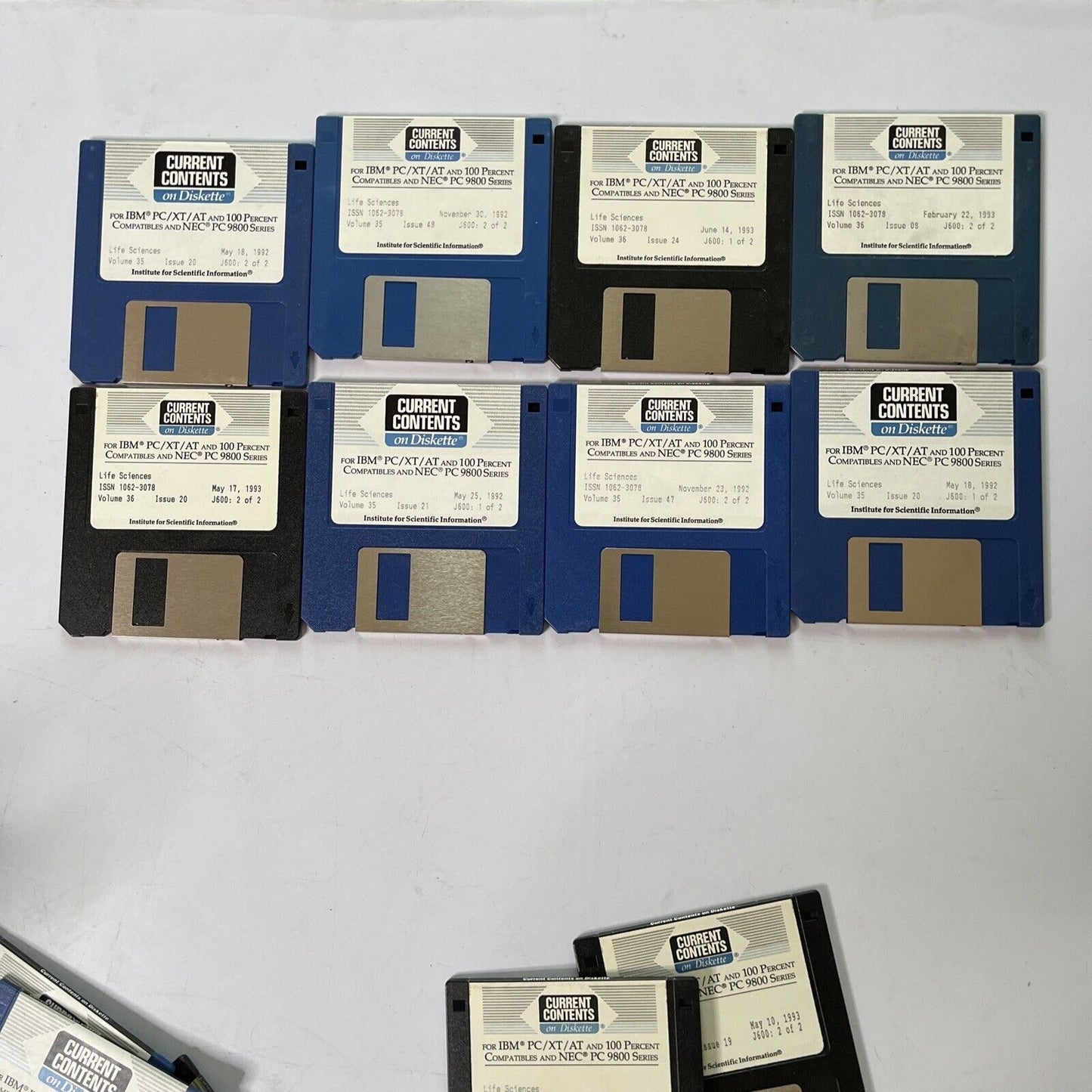 Current Contents On Diskettes - Life Sciences PC 26x 3.5" Floppy Disk 1992