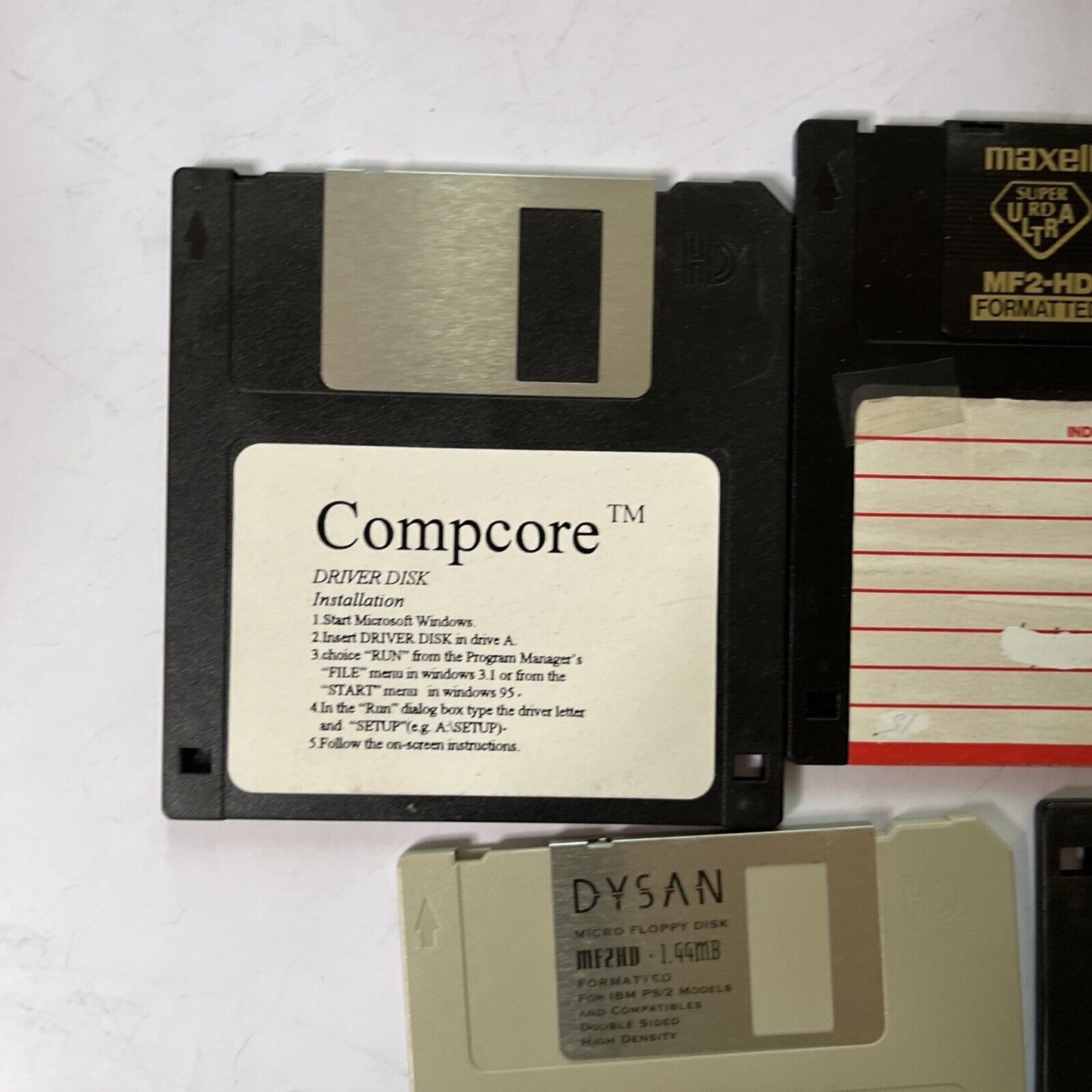 5x Floppy Disc 3.5" HD 1.4mb Used