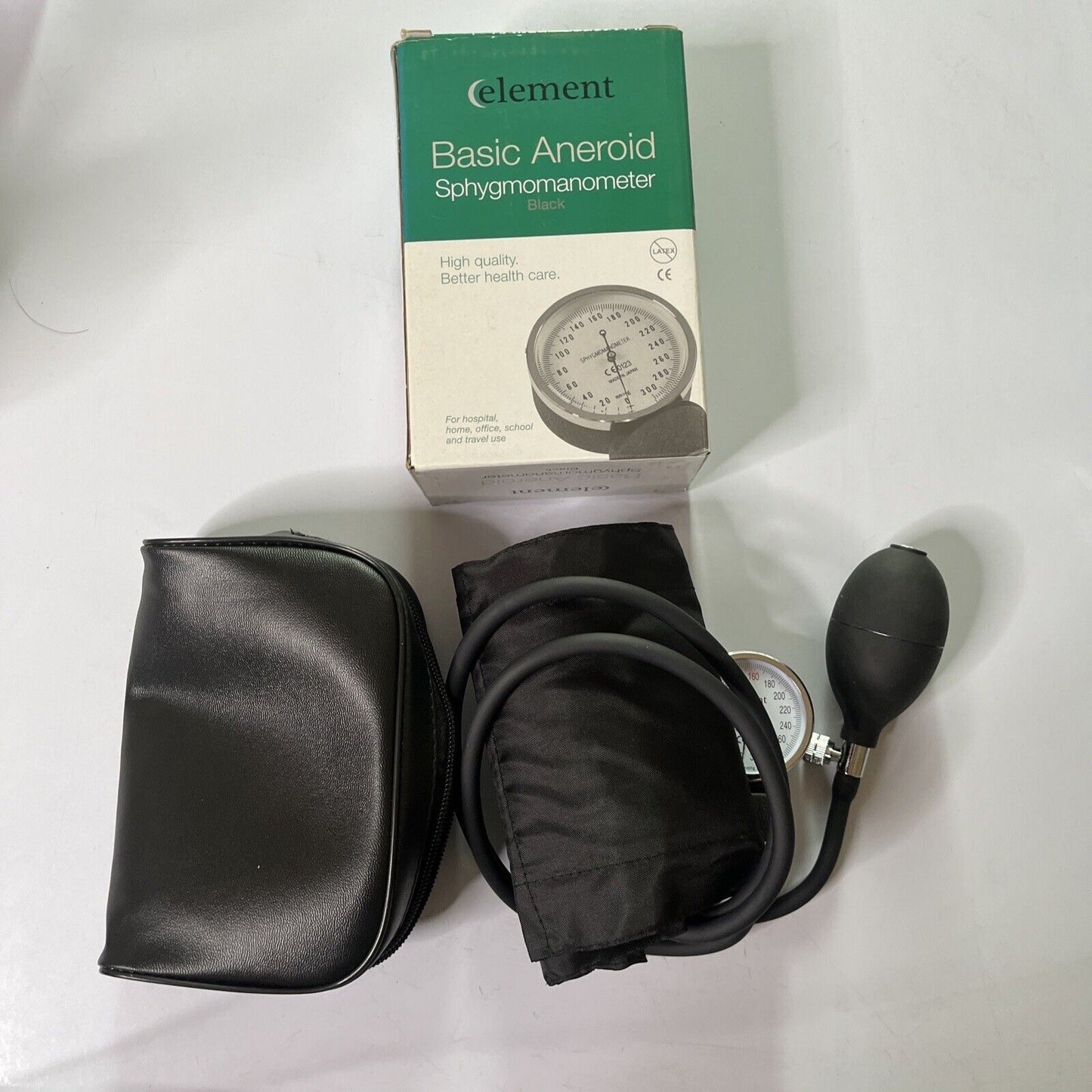 Element Basic Aneroid Sphygmomanometer Black *Never Used* ELE-BSSALFBL