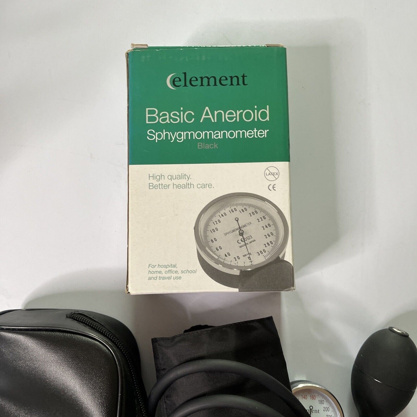 Element Basic Aneroid Sphygmomanometer Black *Never Used* ELE-BSSALFBL