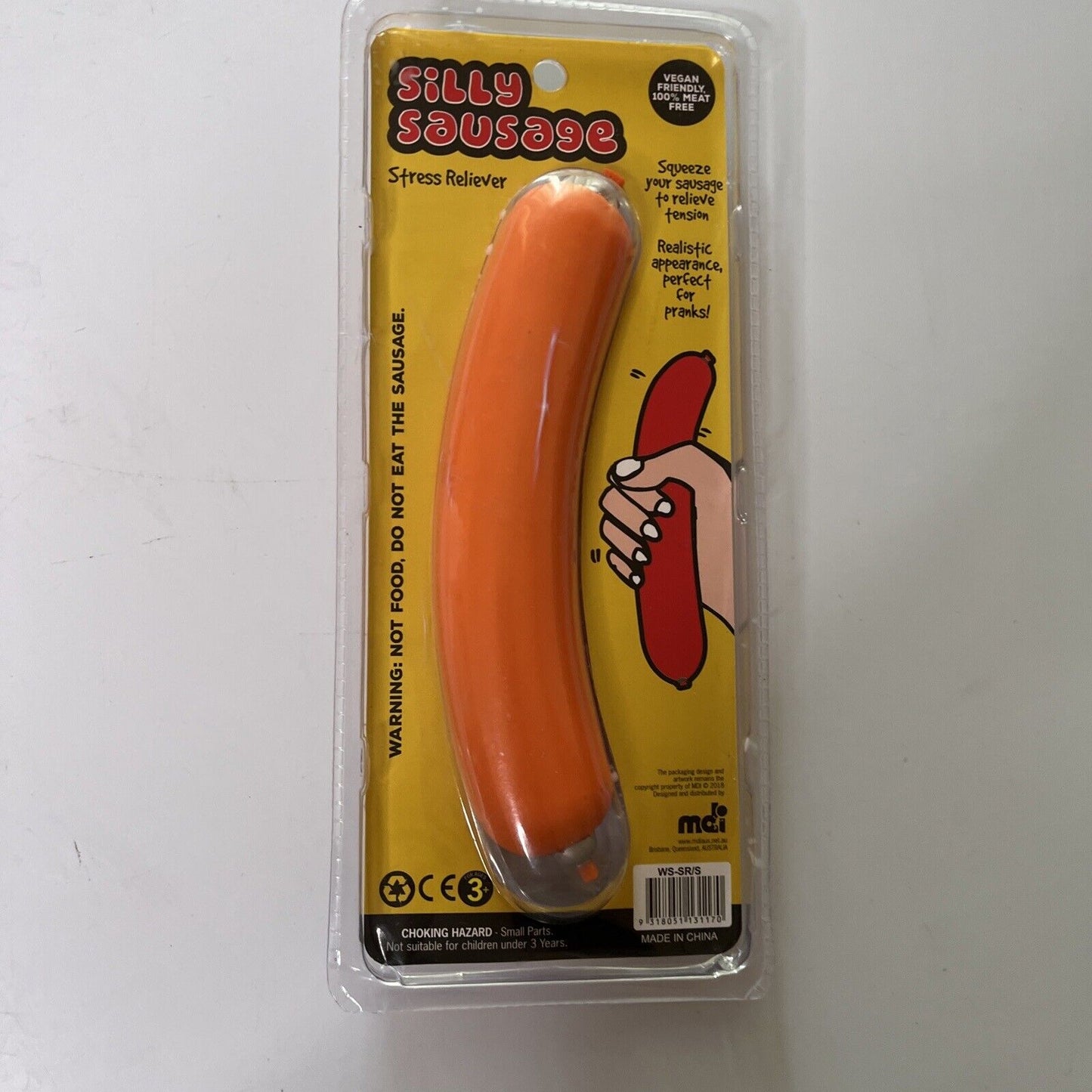 Silly Sausage Stress Reliever Toy *New Sealed*