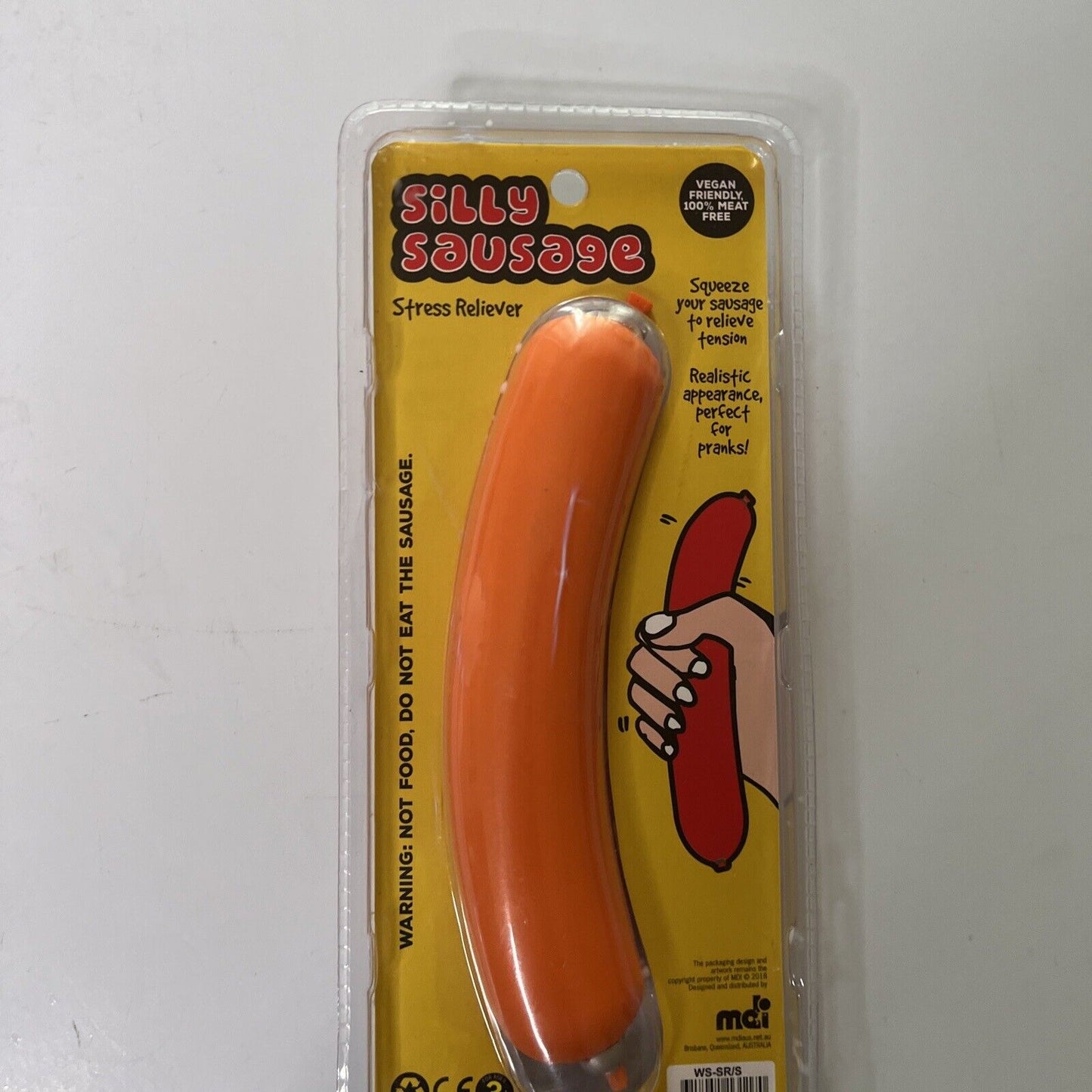 Silly Sausage Stress Reliever Toy *New Sealed*