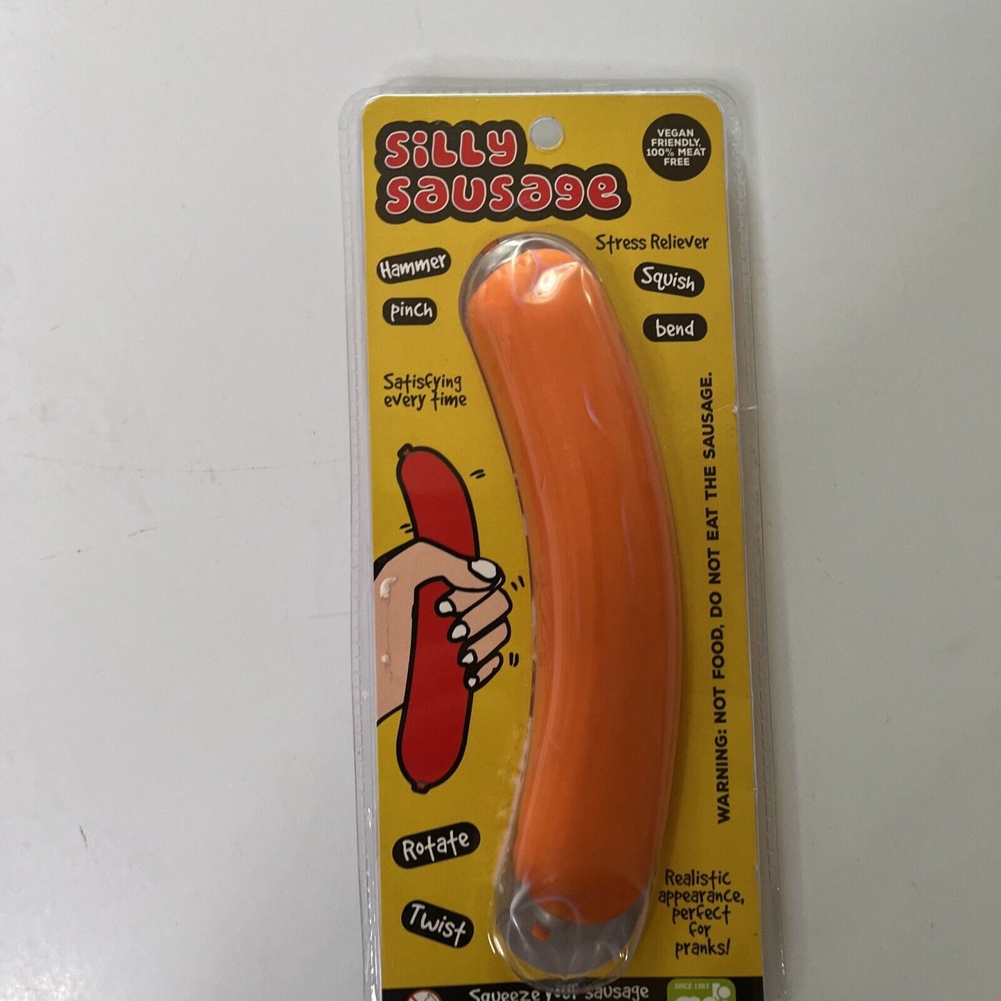 Silly Sausage Stress Reliever Toy *New Sealed*