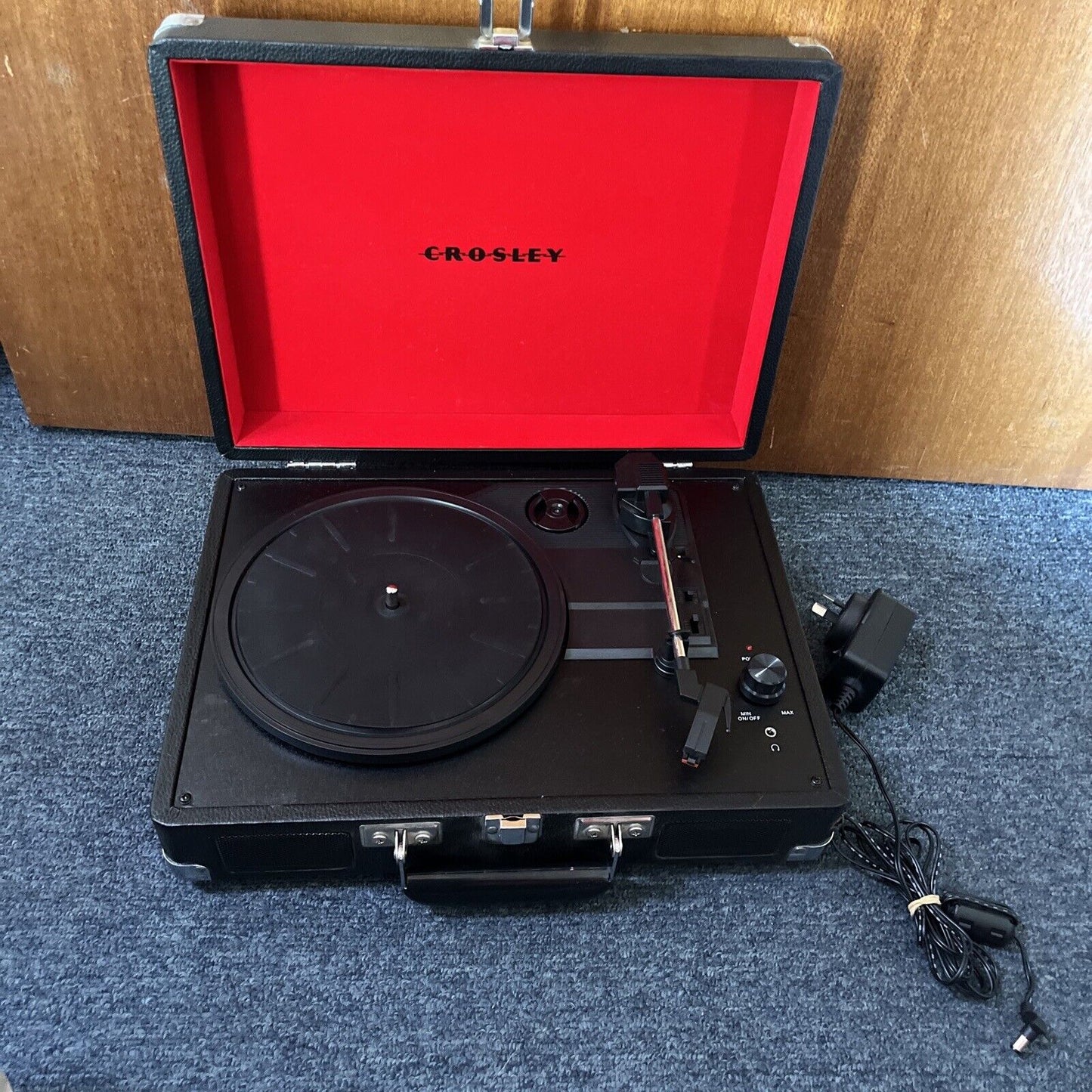 Crosley Portable Record Turntable Vinyl Player CR8005A-BK