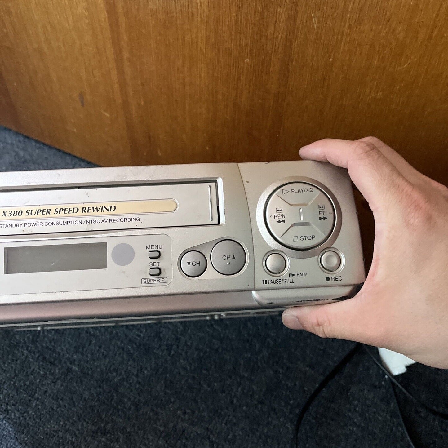 Sharp VHS Recorder Player PAL NTSC Playback *Works But Doesn't Eject No Remote*