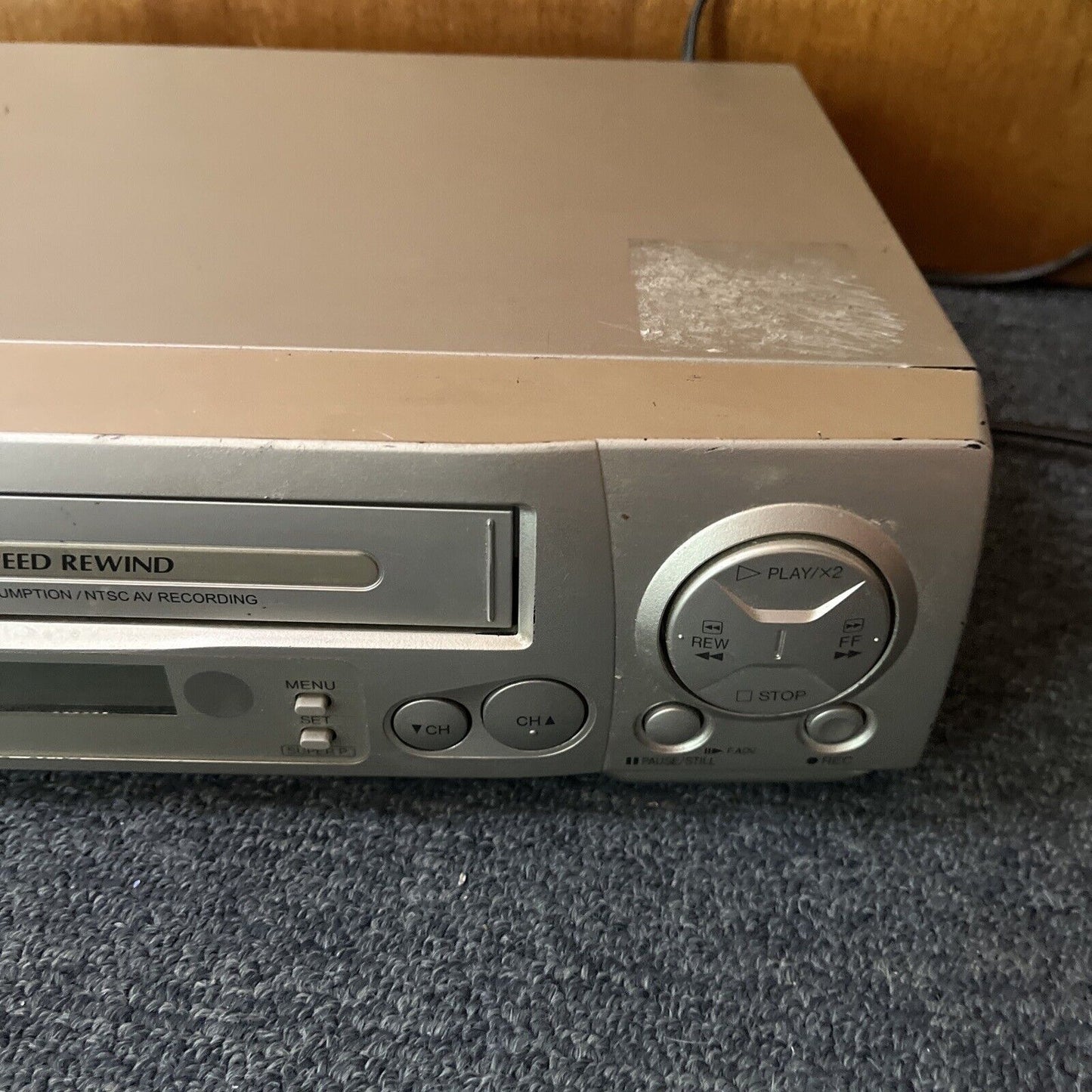 Sharp VHS Recorder Player PAL NTSC Playback *Works But Doesn't Eject No Remote*