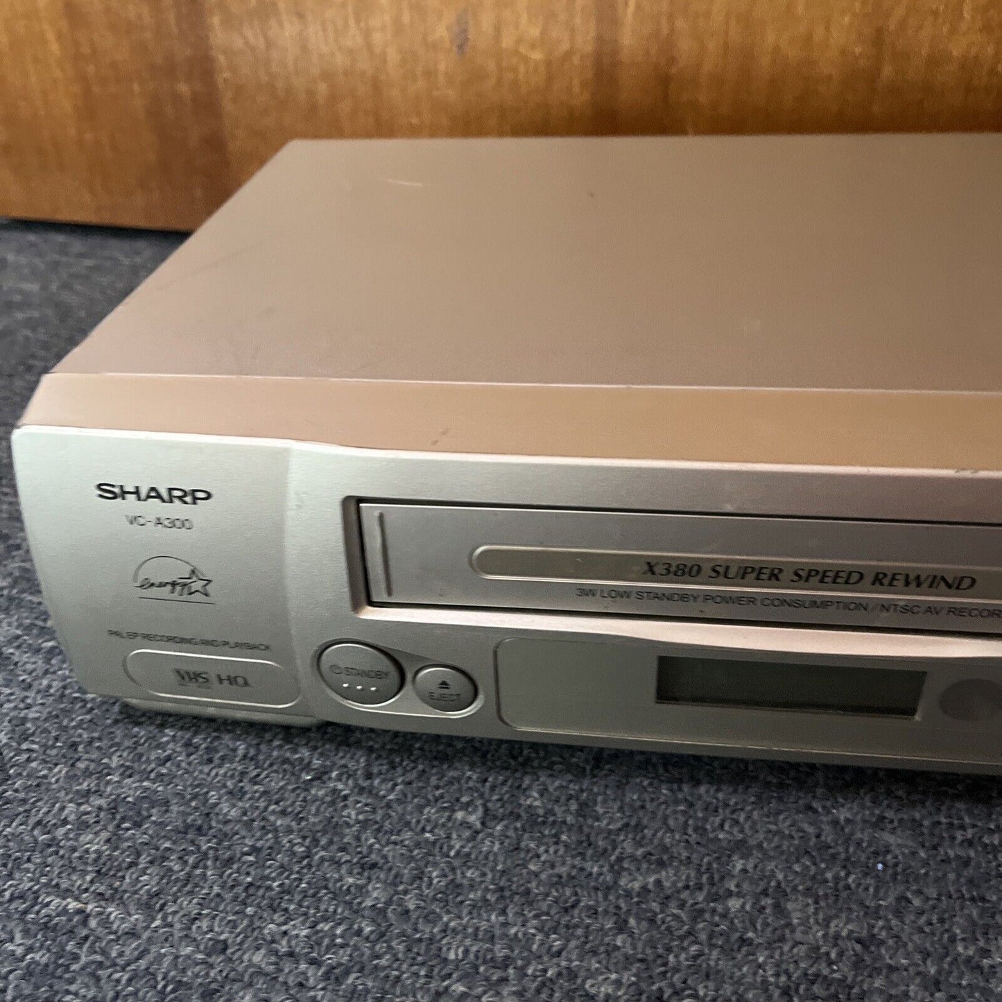 Sharp VHS Recorder Player PAL NTSC Playback *Works But Doesn't Eject No Remote*