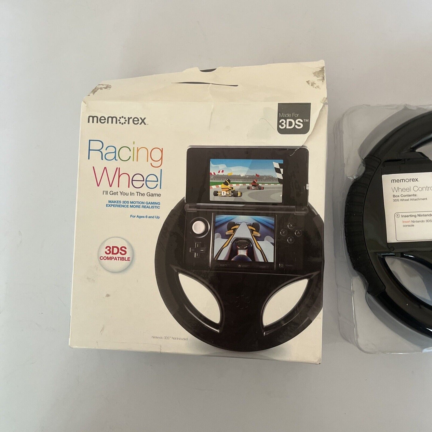 Memorex Racing Wheel For Nintendo 3DS