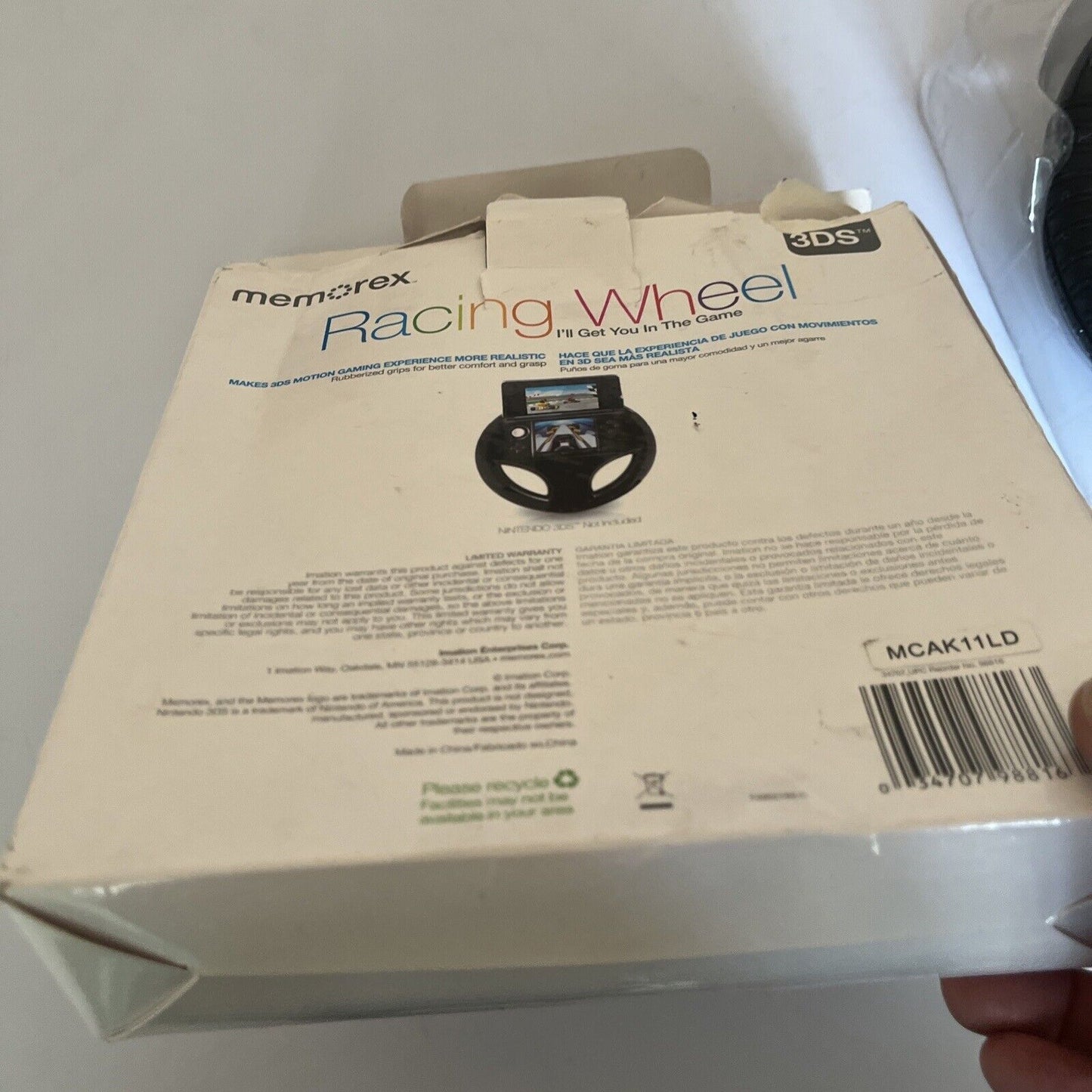 Memorex Racing Wheel For Nintendo 3DS