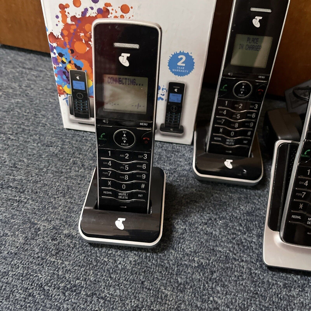 Telstra Touch Telstra Slim Touch 9659 Triple Cordless Landline Phone – Retro Unit
