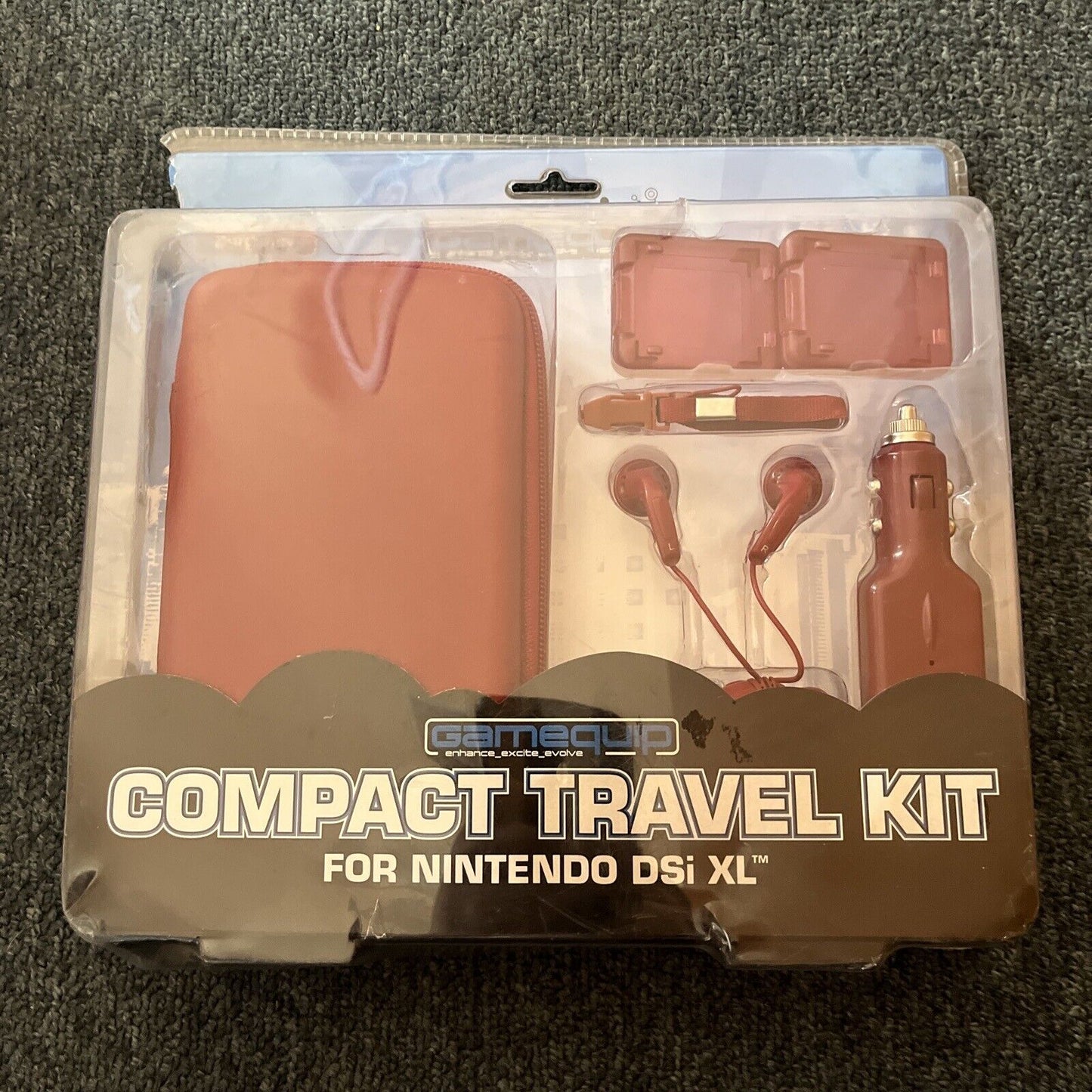 Gamequip Compact Travel Kit For Nintendo DSi XL Carry Case, Card Cases, Strap