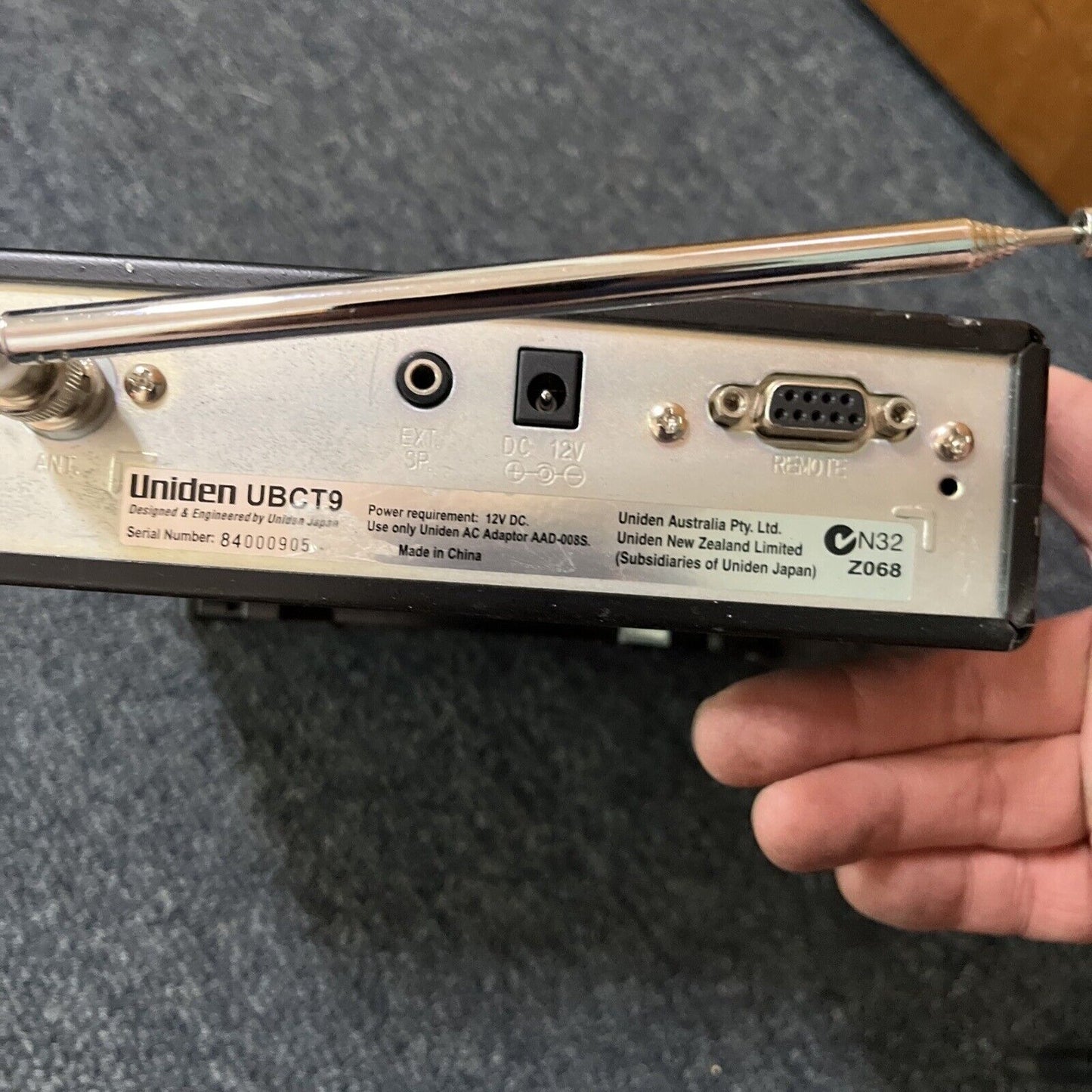 Uniden UBCT9 Trunk Tracker III 3 Mobile Scanner 250 Channel