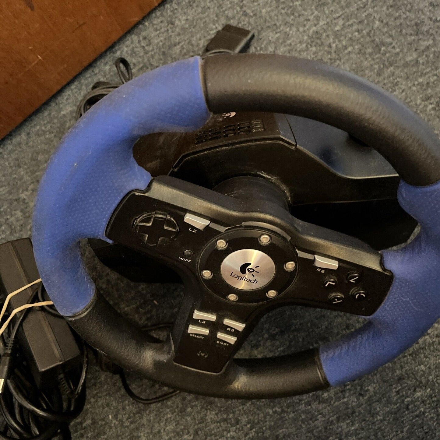 Logitech Driving Force EX E-UL13 For PlayStation 2 *Missing Pedals*