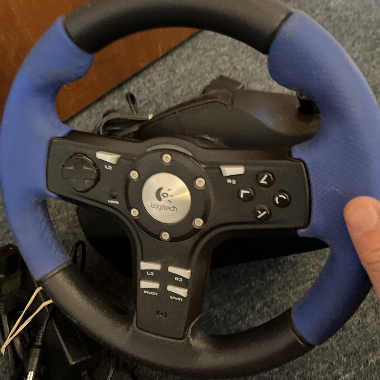 Logitech Driving Force EX E-UL13 For PlayStation 2 *Missing Pedals*