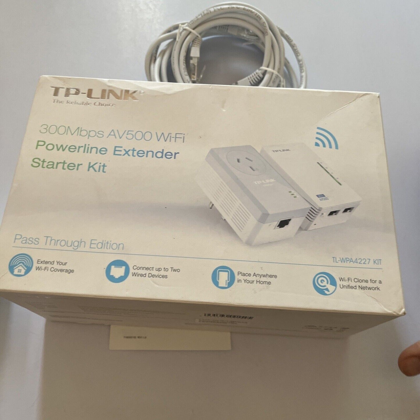 TP-Link AV500 Wifi Powerline Extender Starter Kit 300Mbps TL-WPA4227