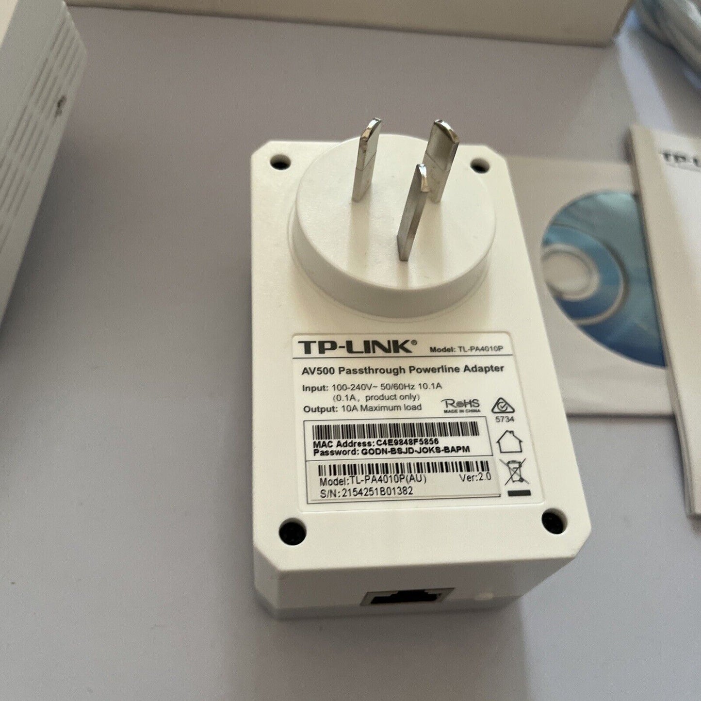 TP-Link AV500 Wifi Powerline Extender Starter Kit 300Mbps TL-WPA4227