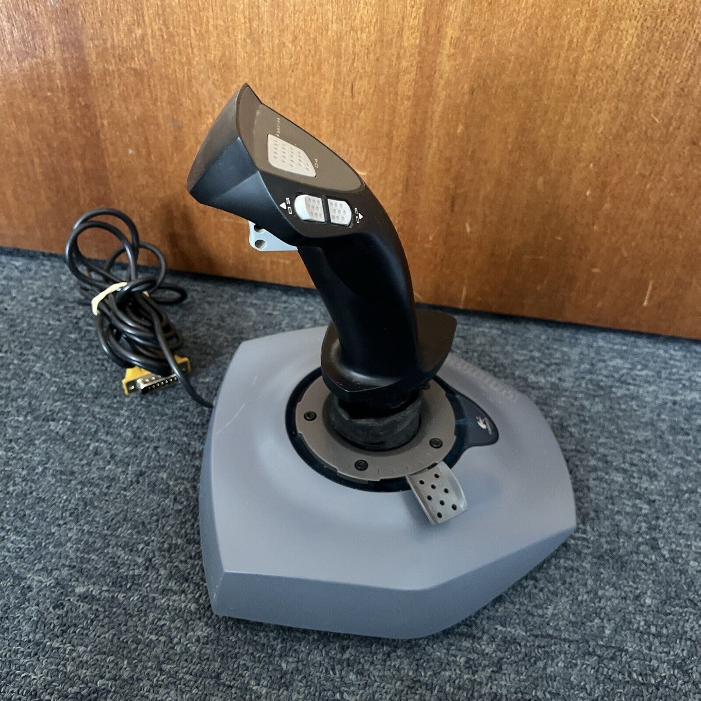 Logitech Wingman Attack Joystick J-YB11 Flight Simulator Controller Game Port