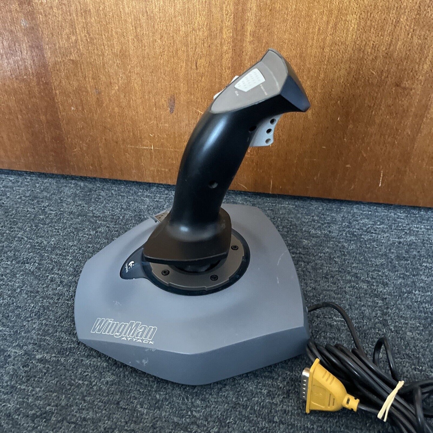 Logitech Wingman Attack Joystick J-YB11 Flight Simulator Controller Game Port