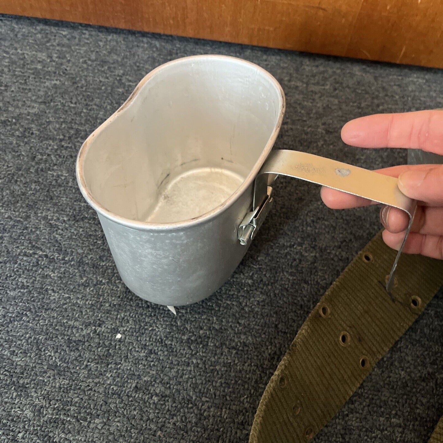 Army Canteen Steel Water Bottle With Waist Strap