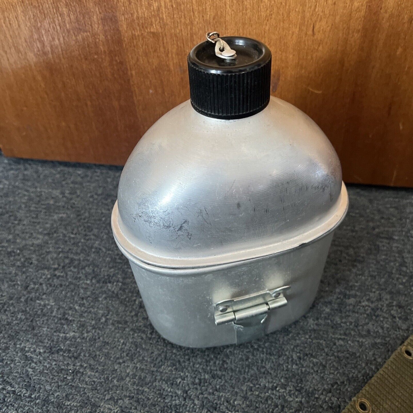 Army Canteen Steel Water Bottle With Waist Strap